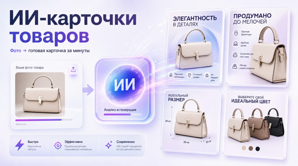 ИИ-карточки товаров для маркетплейсов: почему Photoshop больше не нужен