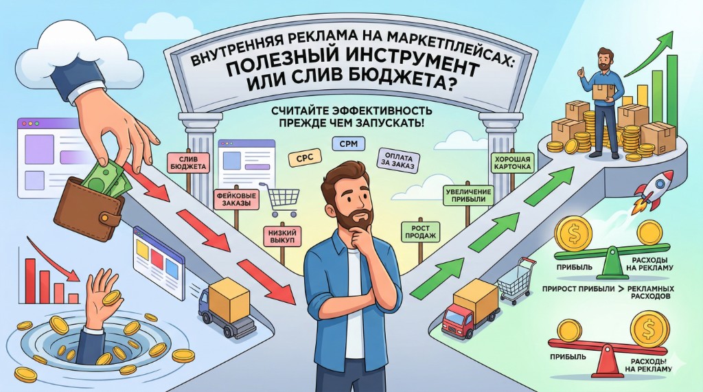 Реклама внутри маркетплейса: полезный инструмент или слив бюджета?