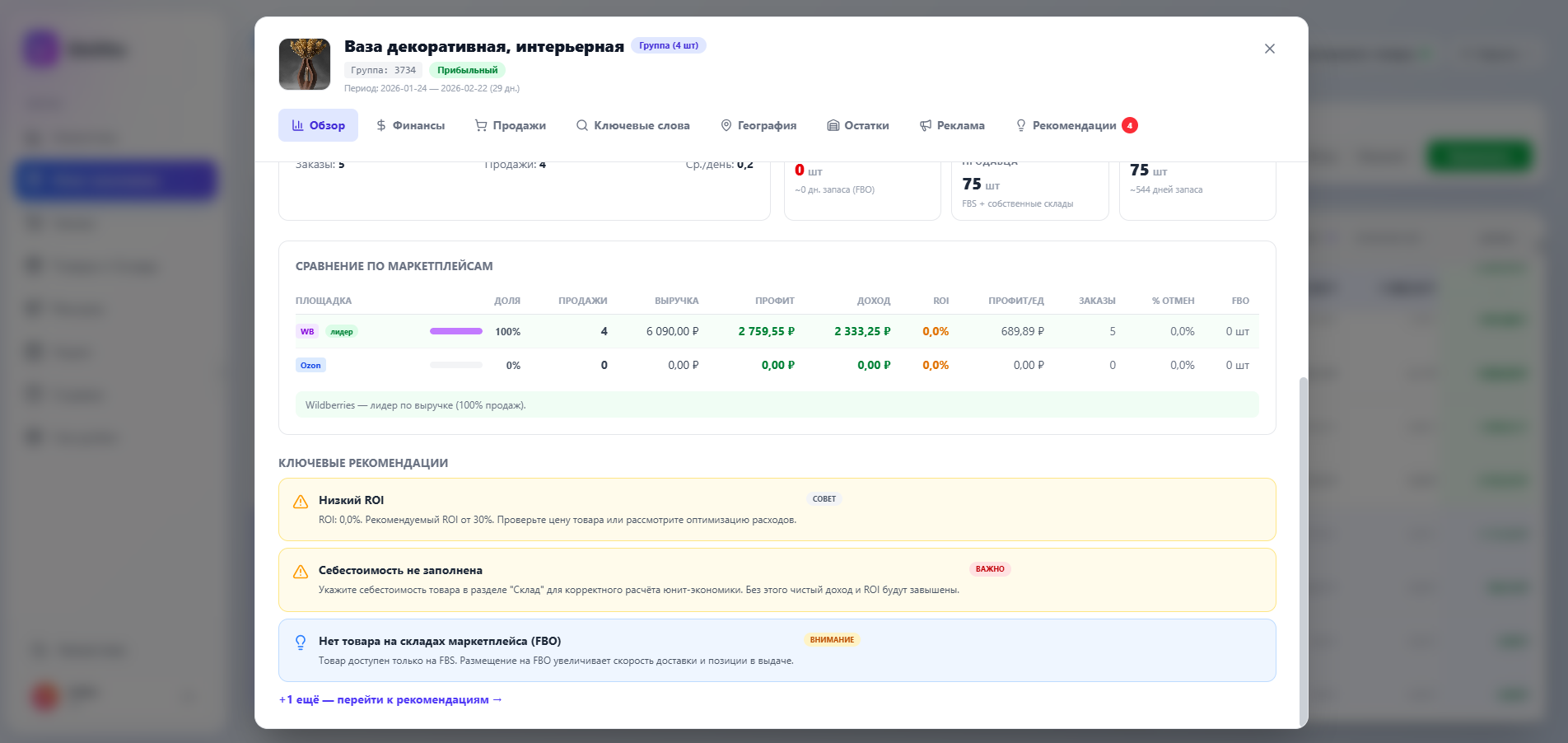 Сравнение маркетплейсов по юнит-экономике в Unitto