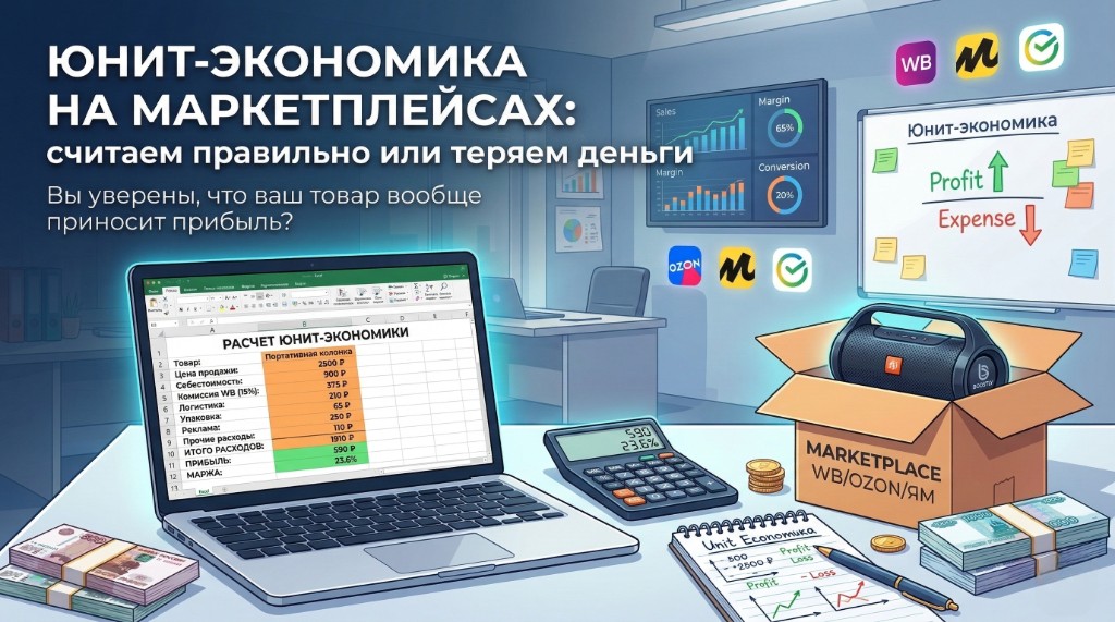 Юнит-экономика на маркетплейсах: считаем правильно или теряем деньги